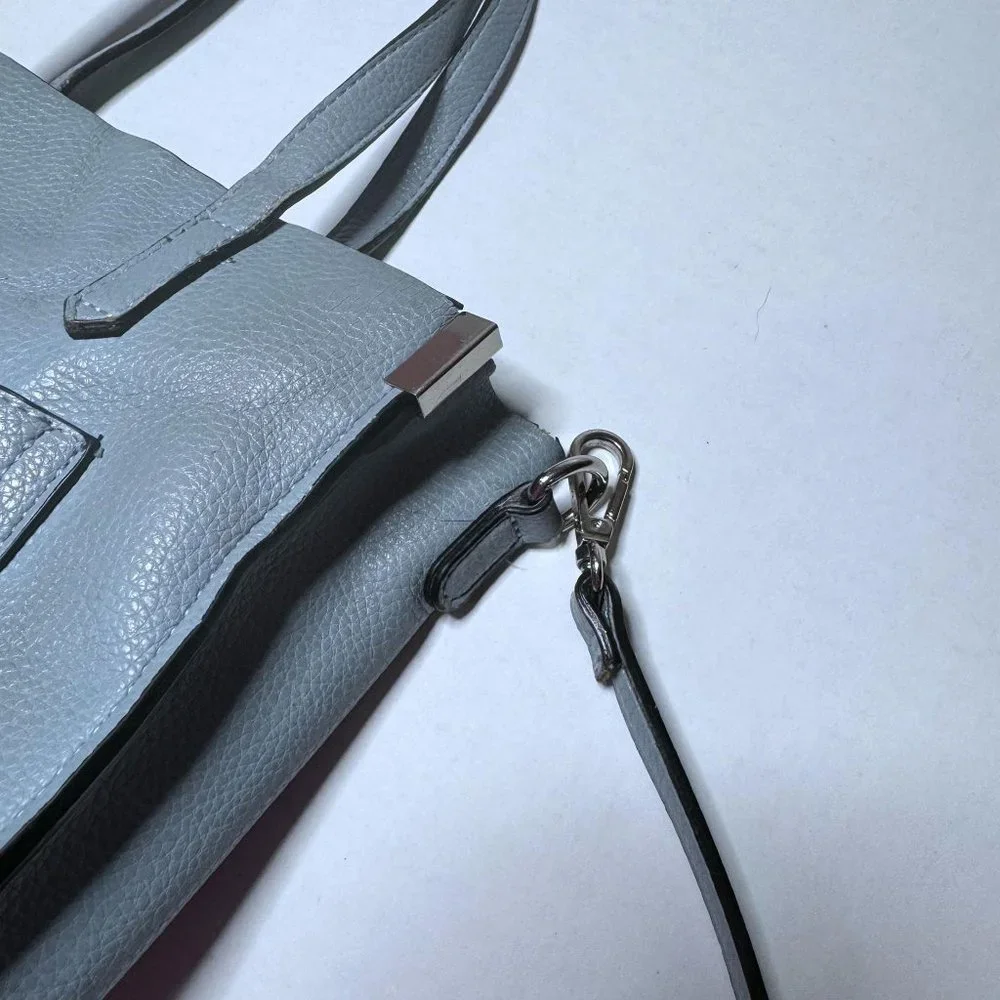 Steve Madden Light Blue Adjustable Detachable Crossbody Strap Small Purse Bag - Picture 10 of 13